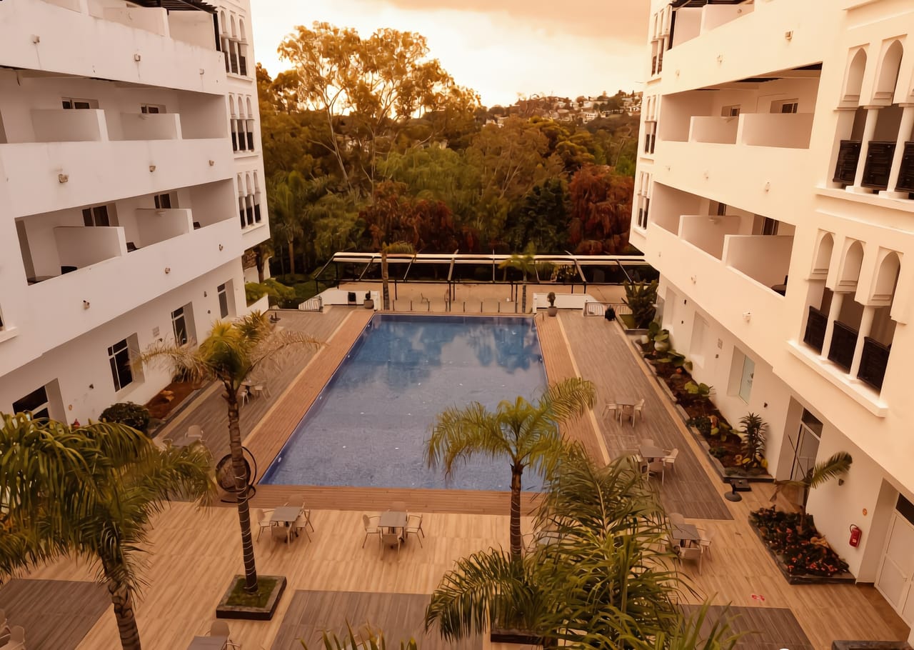 Vue piscine